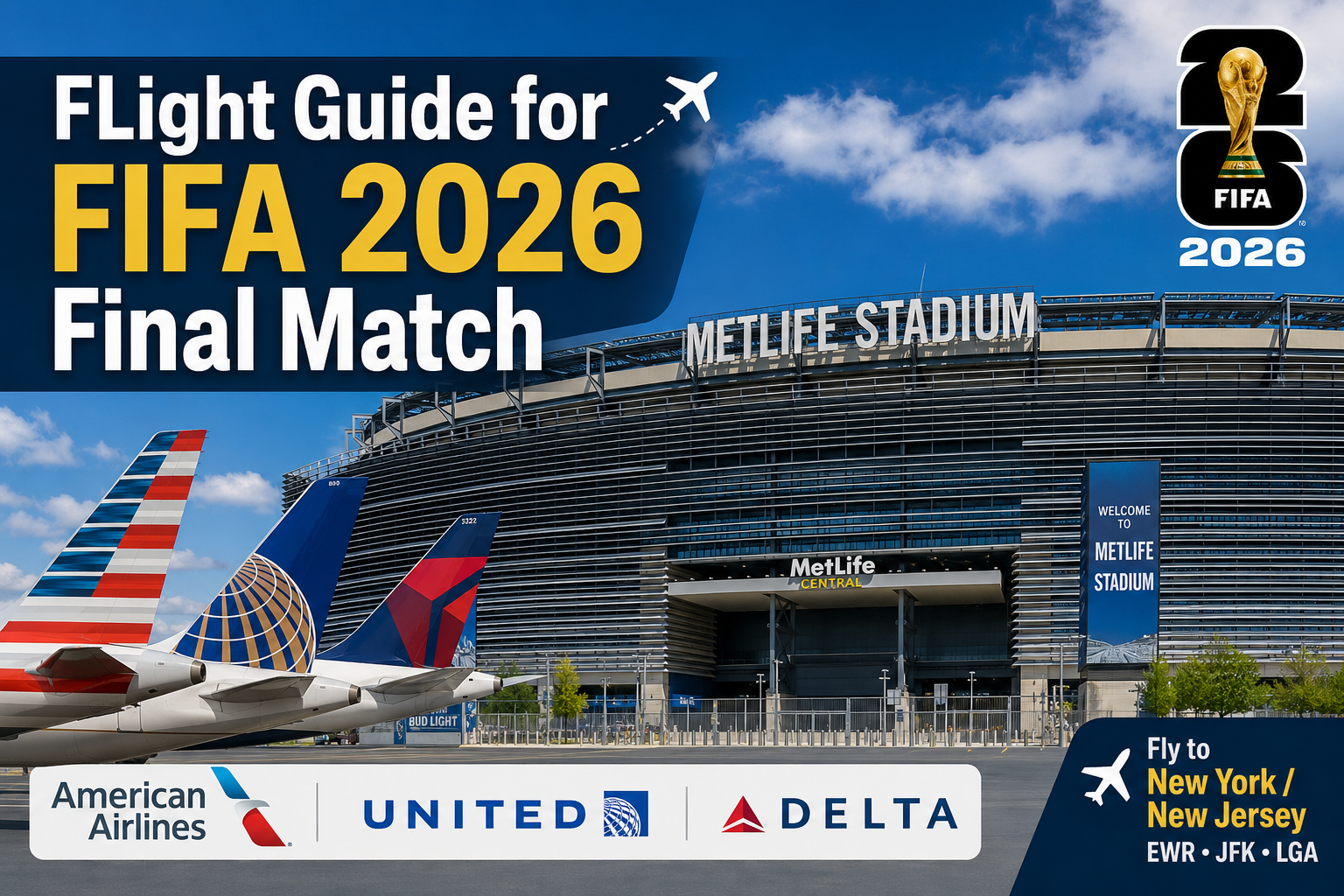 Flights for the FIFA World Cup 2026 Final