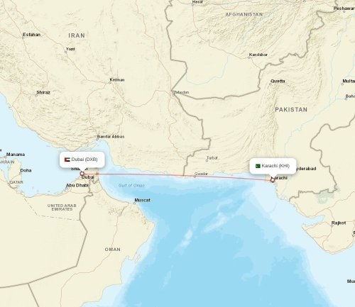 Karachi to Dubai flights